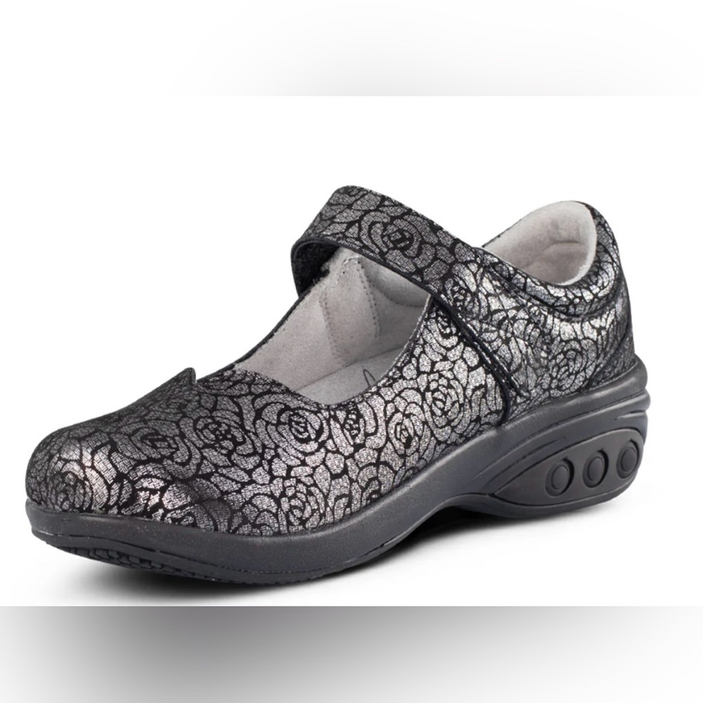 Therafit Slip Resistant Floral Mary Jane Clog size 38 EURO/ 7.5-8 US